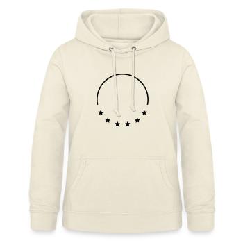 Stars Frame Design - Frauen Hoodie - Vanille-Milchshake - Vorne - AI Model Female 172 light (172cm)