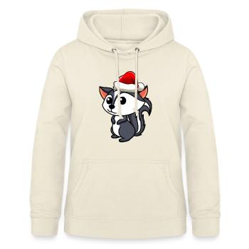 Stinker Comic Christmas - Sweat à capuche Femme - vanille - Devant - AI Model Female 172 light (172cm)