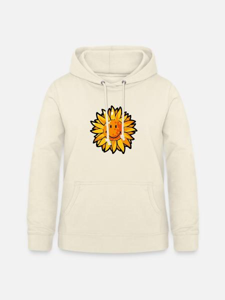 Smiley Sunflower - Frauen Hoodie - Vanille-Milchshake