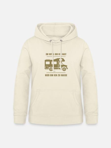 Cooler Dauercamper Spruch Wohnmobil Zuhause - Frauen Hoodie - Vanille-Milchshake