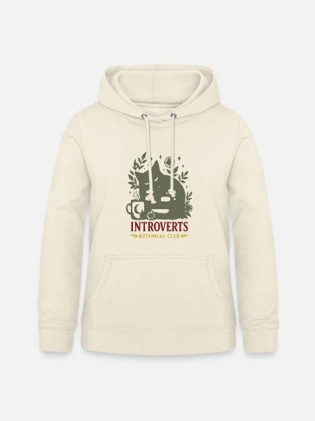 Introvert Botanik Club - Frauen Hoodie - Vanille-Milchshake
