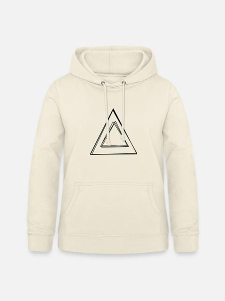 Griechischer Buchstabe Delta handgezeichnet - Frauen Hoodie - Vanille-Milchshake