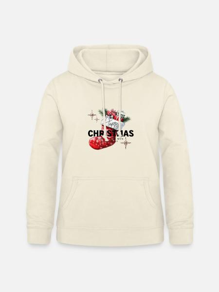 Happy Christmas - Stiefel - Frauen Hoodie - Vanille-Milchshake