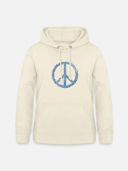Peace-Zeichen - Frauen Hoodie - Vanille-Milchshake