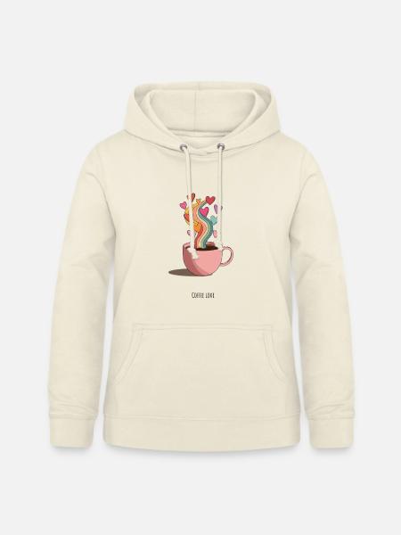 KaffeeLiebe Regenbogen Dampf - Frauen Hoodie - Vanille-Milchshake