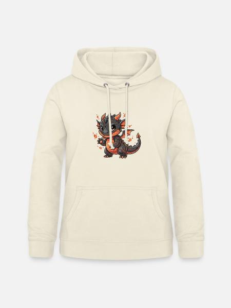 Lava Drache Kuschelheld - Frauen Hoodie - Vanille-Milchshake