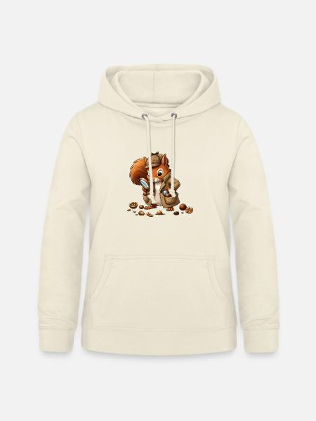 Detektiv Eichhörnchen Mantel - Frauen Hoodie - Vanille-Milchshake