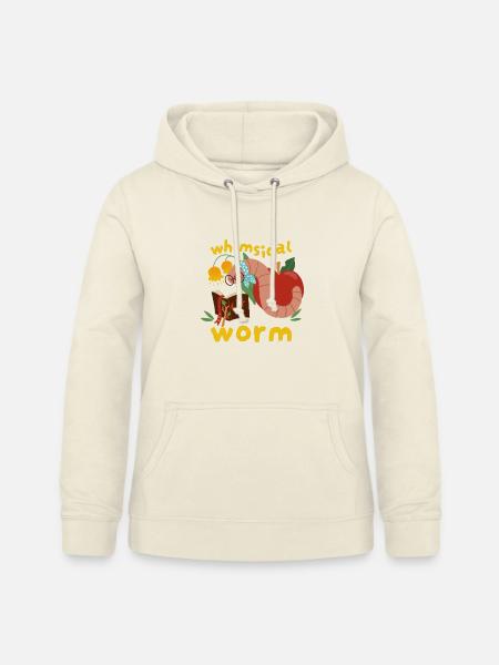 Whimsical Worm - Frauen Hoodie - Vanille-Milchshake