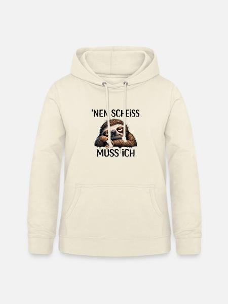 Faultier Nen Scheiss Muss Ich Spruch - Frauen Hoodie - Vanille-Milchshake