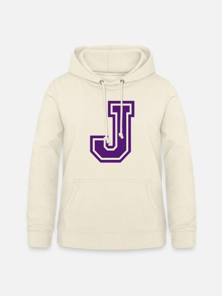 Buchstabe J - Frauen Hoodie - Vanille-Milchshake