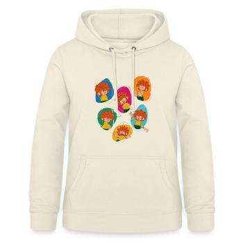 Pumuckl Zeigt Verschiedene Emotionen - Frauen Hoodie - Vanille-Milchshake - Vorne - AI Model Female 172 light (172cm)