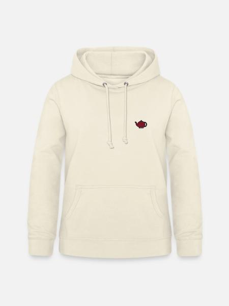 Teekessel bestickt - Frauen Hoodie - Vanille-Milchshake
