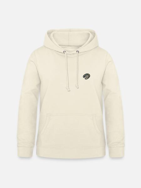 Farbpalette bestickt - Frauen Hoodie - Vanille-Milchshake