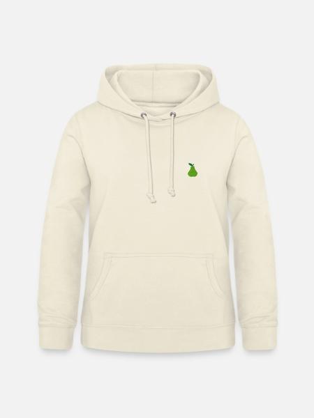 Birne bestickt - Frauen Hoodie - Vanille-Milchshake