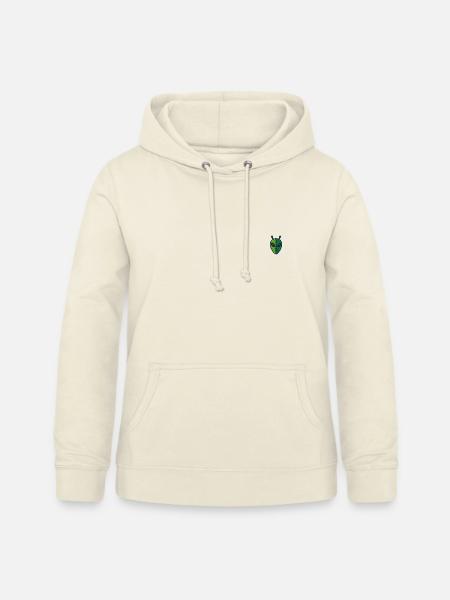 Twofaced alien - Frauen Hoodie - Vanille-Milchshake