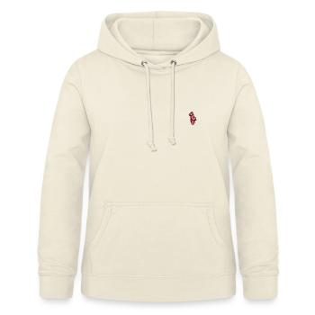Fliegenpilz bestickt - Frauen Hoodie - Vanille-Milchshake - Vorne - AI Model Female 172 light (172cm)