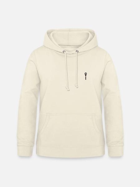 Schneebesen bestickt - Frauen Hoodie - Vanille-Milchshake