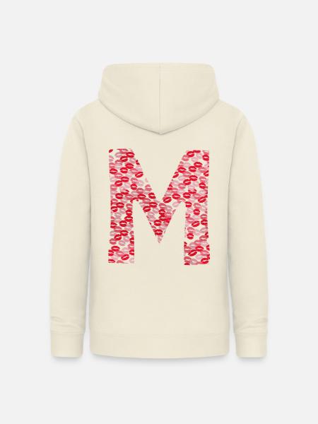 bisous t-shirt - Buchstabe M - Frauen Hoodie - Vanille-Milchshake