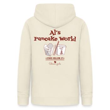 Gilmore Girls Al's Pancake World Design - Frauen Hoodie - Vanille-Milchshake - Hinten - AI Model Female 172 light (172cm)
