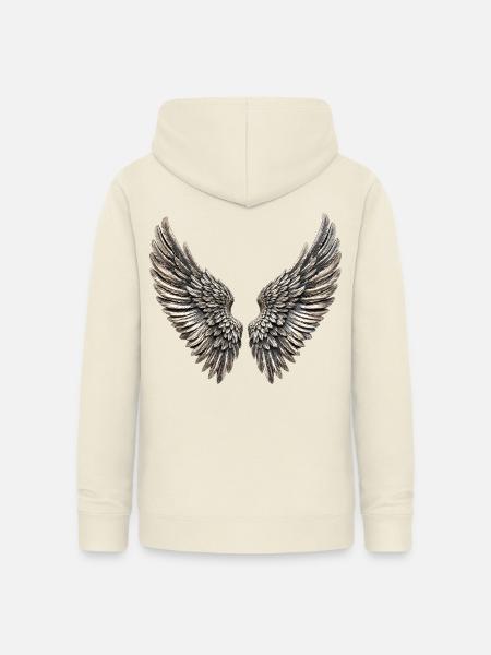 Silberne Engelsflügel - Frauen Hoodie - Vanille-Milchshake