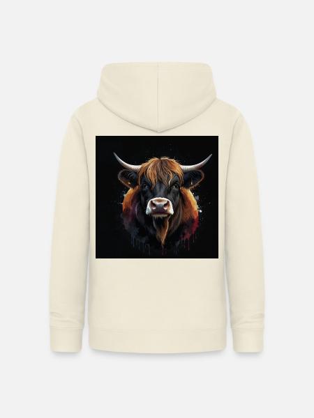 Highland Cattle - Frauen Hoodie - Vanille-Milchshake