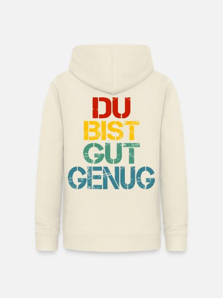 Du Bist Gut Genug Retro Bunt - Frauen Hoodie - Vanille-Milchshake