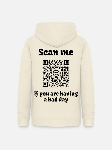 QR-Code mit liebevoller Botschaft - Frauen Hoodie - Vanille-Milchshake