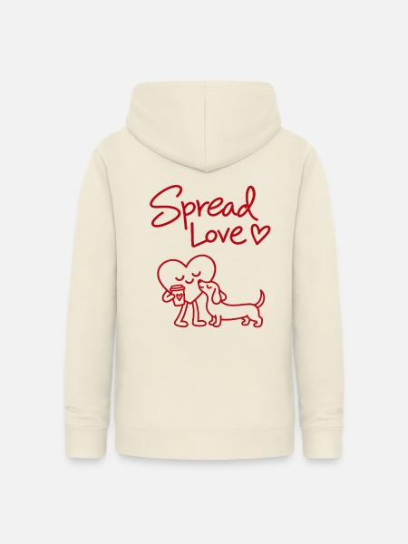Spread Love Dog Coffee - Frauen Hoodie - Vanille-Milchshake