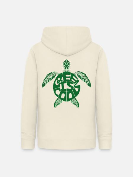 Green is cool - Schildkröte - Frauen Hoodie - Vanille-Milchshake
