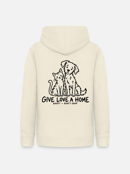 Give Love A Home Adopt - Frauen Hoodie - Vanille-Milchshake