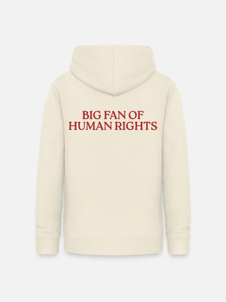 Big Fan Of Human Rights - Frauen Hoodie - Vanille-Milchshake