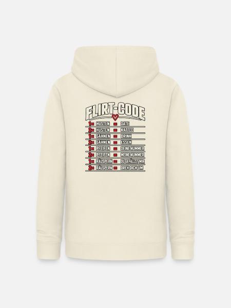 Flirt-Code – Lustiges Dating Design - Frauen Hoodie - Vanille-Milchshake