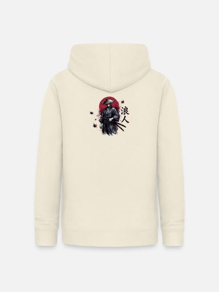 Schattensamurai im Herbstrot - Frauen Hoodie - Vanille-Milchshake