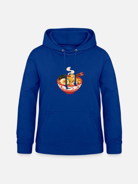 Kawaii Ramen Glücksschüssel - Frauen Hoodie - Royalblau