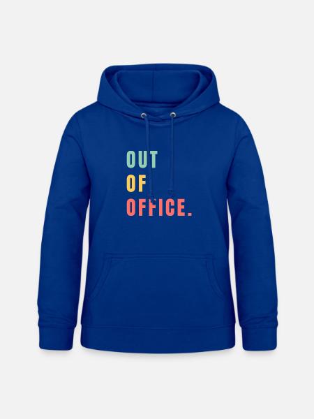 Out of office - Frauen Hoodie - Royalblau
