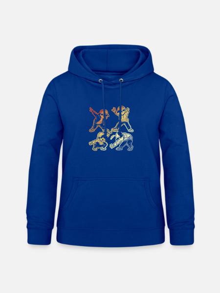 Cartoon B-Boy - Frauen Hoodie - Royalblau