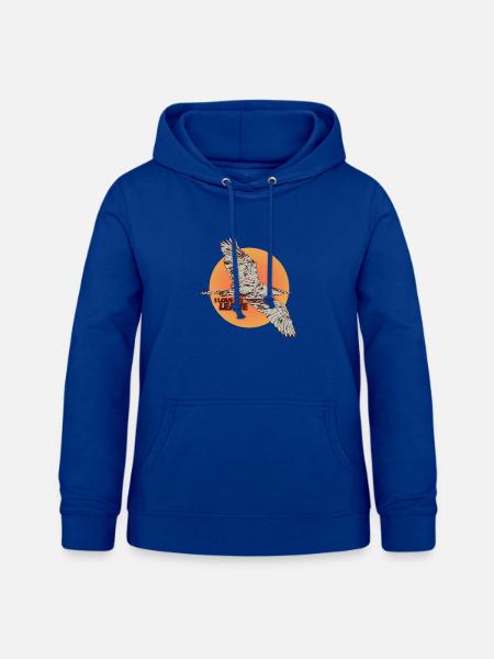 ICH LIEBE ES, ZU GEHEN - Frauen Hoodie - Royalblau