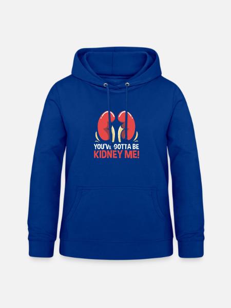Organspende Transplantation Nierenspender - Frauen Hoodie - Royalblau