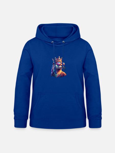 Poly Art Otter - Frauen Hoodie - Royalblau