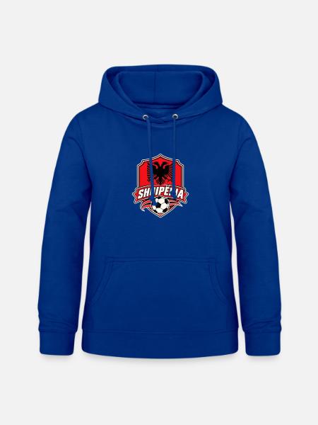 Albanien Fußball - Frauen Hoodie - Royalblau