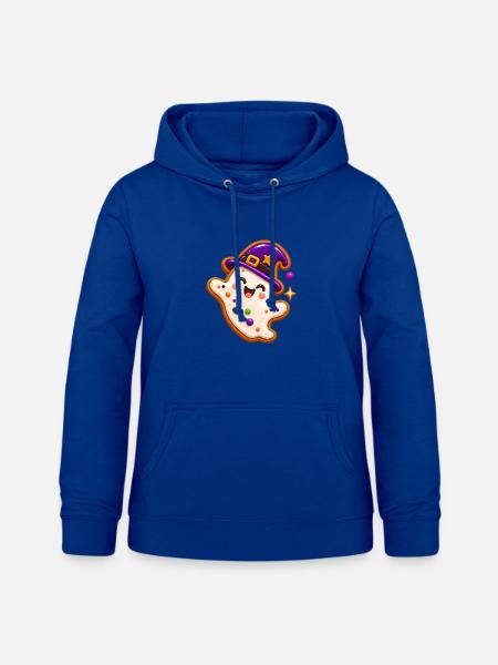 Geist-Keks mit Hexenhut - Frauen Hoodie - Royalblau