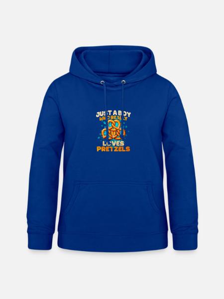 Bretzel Pretzel-Design mit Spruch - Frauen Hoodie - Royalblau