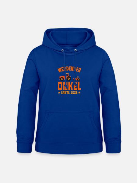 Werdender ONKEL Ernte 2026 Traktor - Frauen Hoodie - Royalblau
