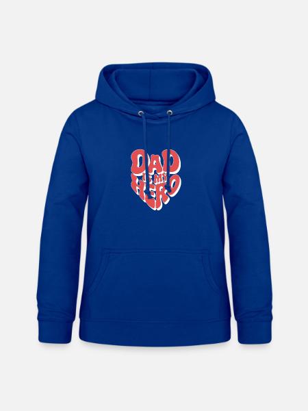 Mein Papa Ist Mein Held - Frauen Hoodie - Royalblau