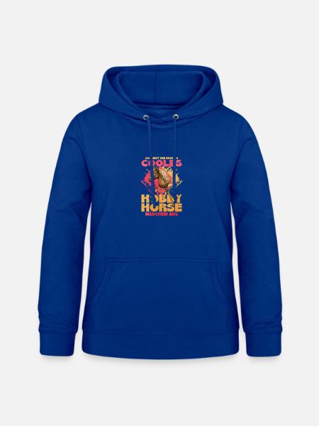 HobbyHorse Retro Glanz - Frauen Hoodie - Royalblau
