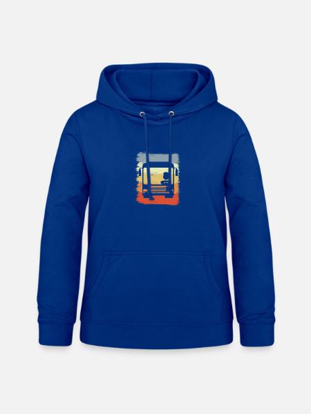 Oldschool Busfahrer - Frauen Hoodie - Royalblau
