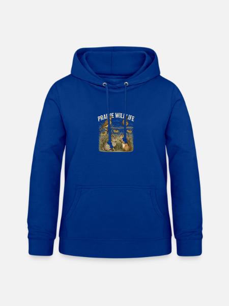 Prairie Wildlife Native Prairie - Frauen Hoodie - Royalblau