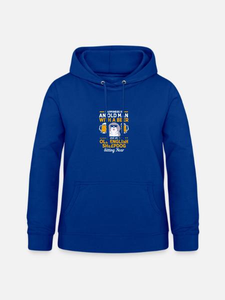 Englischer Schäferhund - Frauen Hoodie - Royalblau