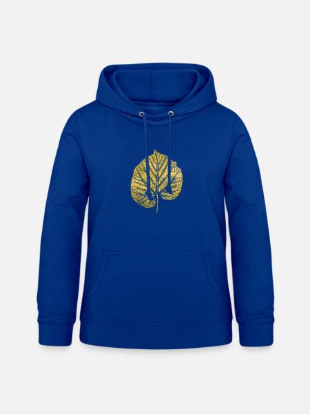 Lindenblatt - Frauen Hoodie - Royalblau