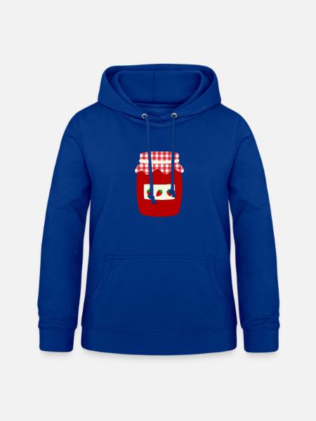 Erdbeermarmeladeglas Retro - Frauen Hoodie - Royalblau